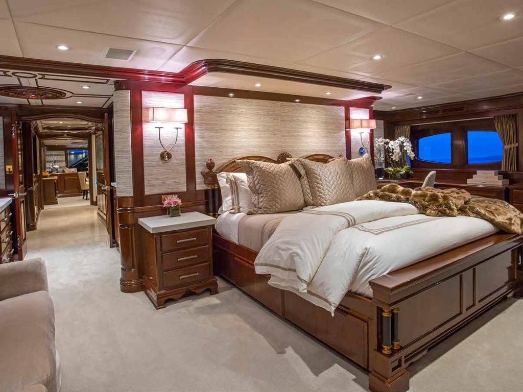 FROM THE MAIN-DECK MASTER TO FOUR STATEROOMS ON THE