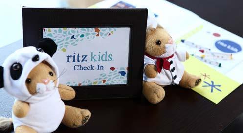 DAY ONE FAMILY Ritz Kids Check-In Upon arrival, our young guests can check-in at the dedicated Ritz Kids counter