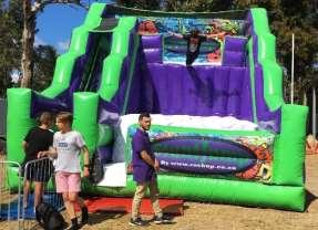 Inflatable Climbing Wall Area required 12m x 12m x 8mH