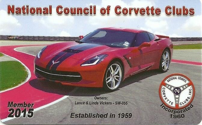 Corvettes Limited of Los Angeles, CA CONGRATULATIONS WES