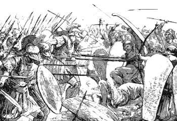The Persian Wars: Battle of Plataea After the defeat at Salamis, Xerxes (Zerc-zees) fled with some of his soldiers.