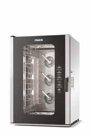 MARCO POLO Combi steamer ovens for gastronomy and pastry EN 600x400 or GN 1/1 10/6/4 trays 10/6/4 trays Compatible trays Load capacity Outside dimensions Space between trays Trays included Trolley