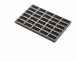 Aluminium teflon tray Size mm 600x400x20h LEC30004 Aluminium perforated tray 5 canals with support Size mm 600x400 LEC30027 Pizza tray