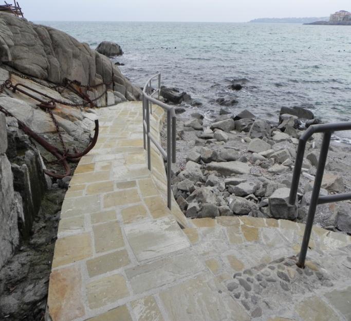 Sozopol, and a ramp allowing direct access for people with disabilities to the sea.