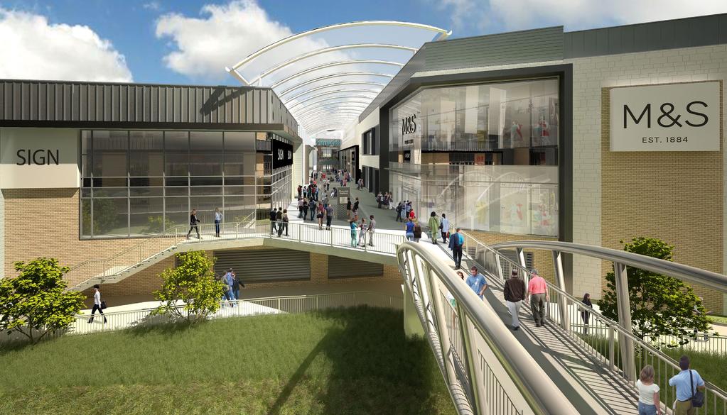 SCHEME - 90,000 sq ft of Retail - 6 Retail Units - Anchored by M&S (currently fitting out), Primark and H&M - Contracts exchanged with Outfit, JD Sports, River Island, New Look, Costa and Vision