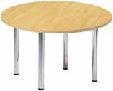 Table Rectangular meeting/leisure table with chrome leg design.