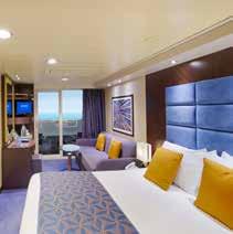 the most convenient positions on the ship Freedom to change booking details priority in choice of dinner sitting Cabin service 24 hours a day Connecting SuperFamily Cabins, if available