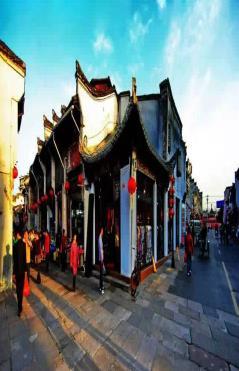 The Tunxi Ancient Street consists of one straight street, three horizontal street and 18 small lanes. Take a high speed train (2 nd class seats) back to Shanghai.