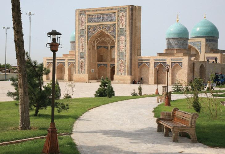On our tour, we will visit Registan Square, a key public area and Islamic site, and Bibi Khanum Mosque, built in the 15th century.