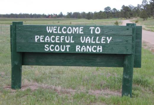 Welcome to Peaceful Valley Scout Ranch! Peaceful Valley Scout Ranch is located in central Colorado, 65 miles southeast of Denver, a few miles south of the town of Elbert.