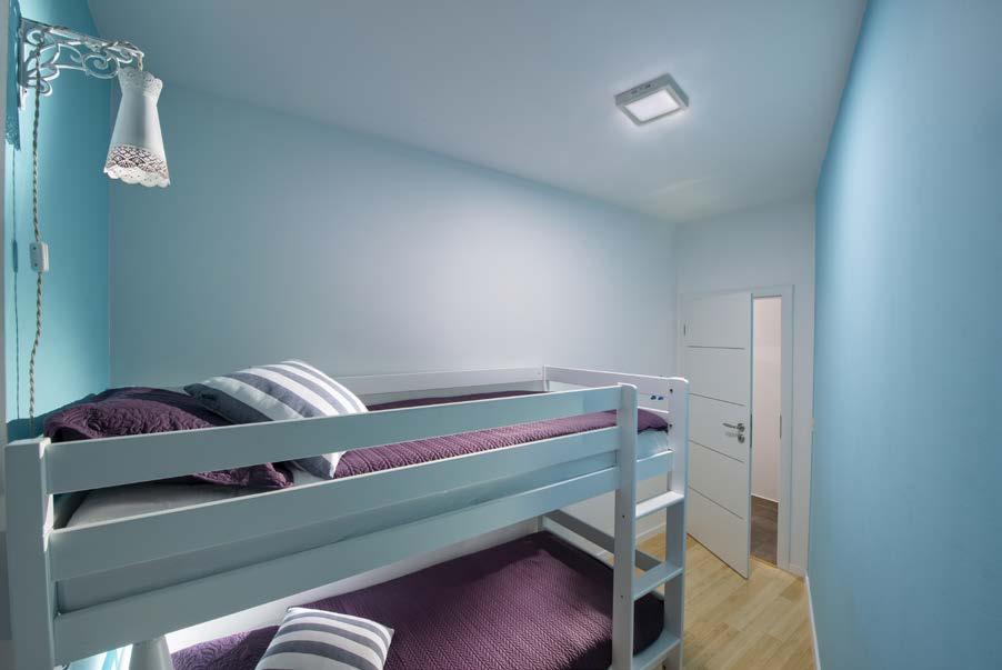 .. Second bedroom with bunk bed