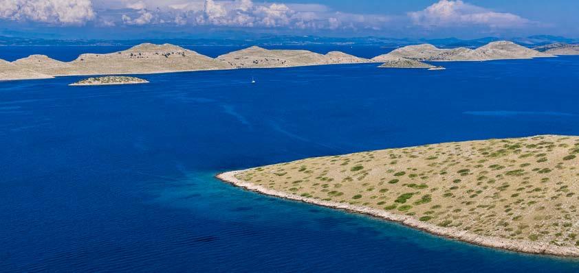 Day 5 3. National Park Kornati In the morning hours, you will have a boat trip to the Kornati National Park and Telašćica Nature Park.