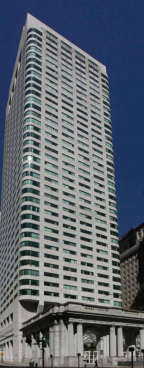BUILDING FEATURES 41-story, ±585,200 RSF, premier office tower located in the heart of the Financial District Institutional ownership and management LEED v4 O+M: EB latinum certified building, winner