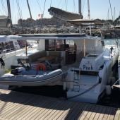 Used sailboats (> 10 m) LUCIA 40 Brand : FOUNTAINE PAJOT Year : 2017 Lenght : 11.73m Beam : 6.63m Draught : 1.