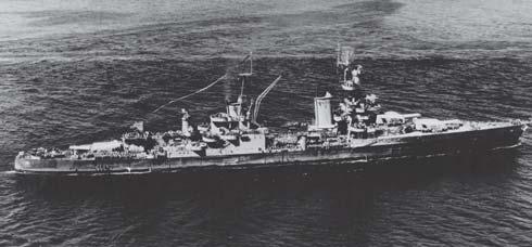 This view of Portland was taken immediately after the war and shows the ship in her late-war configuration.