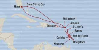 CARIBBEAN, CUBA, PANAMA CANAL & MEXICO CARIBBEAN PEARLS MIAMI to MIAMI 14 days Dec 19, 2018 RIVIERA Holiday Voyage FREE - 8 Shore Excursios FREE - $800 Shipboard Credit Ameities are per stateroom Dec