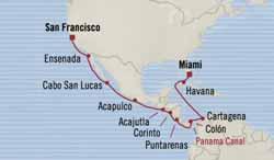 Beaches to Bridges Miami to San Francisco 18 days 14 Oct 2019 REGATTA Penthouse 9,419 8,119 Veranda 7,429 6,129 Inside 5,109 3,809 Cuba ports of  Amazon Interlude Miami to Miami 25 days 23