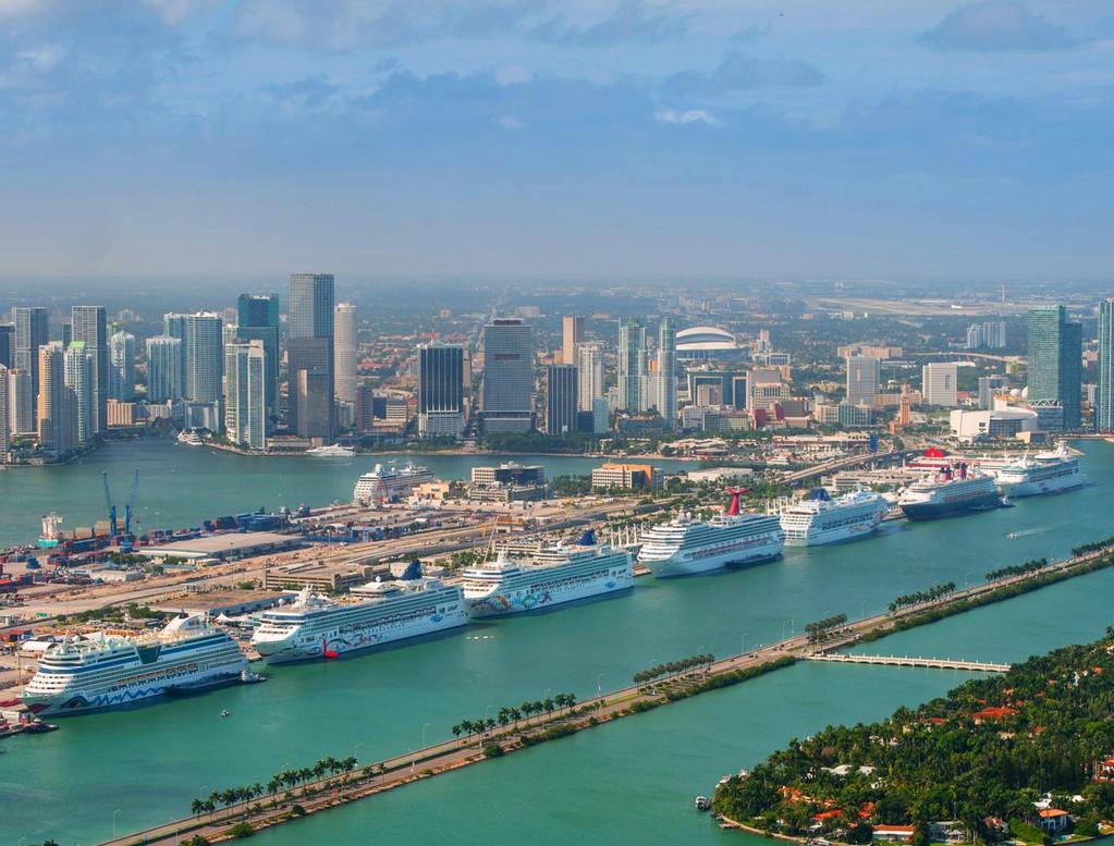 LEVERAGING PORTMIAMI AS THE CRUISE CAPITAL OF THE WORLD LOCATION Miami s proximity to the Bahamas, Caribbean, Panama, Mexico And beyond PortMiami s is at the heart of Miami, a prime location for