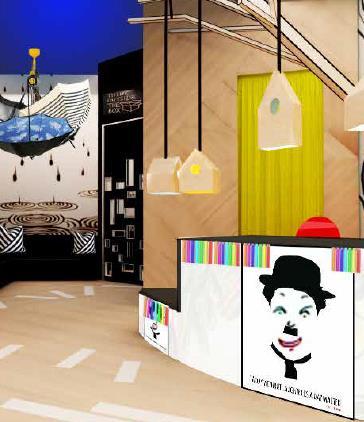 safety. The children's clubs at Beidahu are inspired by the themes of music and cinema, featuring the superstar of silent movies, Charlie Chaplin! G.