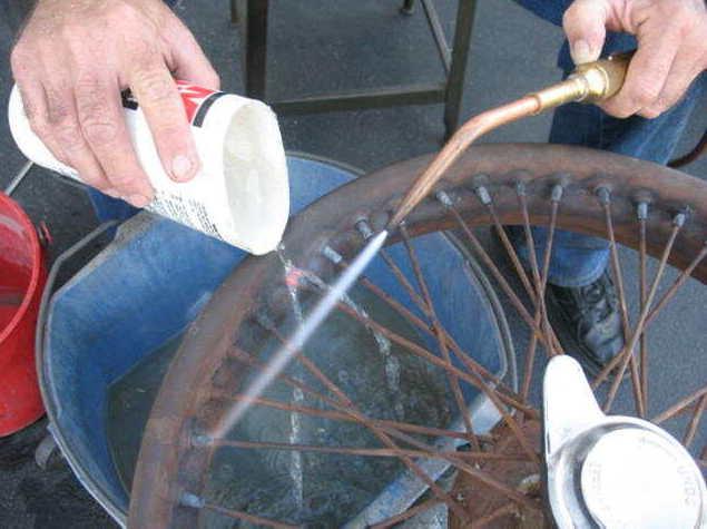 And Joe Crisafulli has shown me the painting isn't so hard to do. So, here I am pictured working on the J2 wheels.