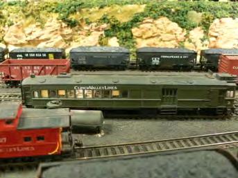 To aid the movement of trains during operating sessions, Roger has constructed two large staging yards at both ends of the layout to represent off the layout destinations.