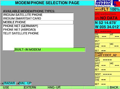 II Preparation Using the telephone connection Internal GPS/GSM module: Insert SIM card Deactivate PIN code In the dial-up menu, select INTEN and built-in modem Connect antenna to the central plug at