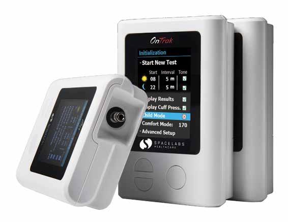 Sphygmomanometers - Digital OnTrak ABP Monitor The New Evolution of ABPM Uses 2 standard AA batteries Record up to 300 readings on single set of batteries for multi-day study use Robust reusable