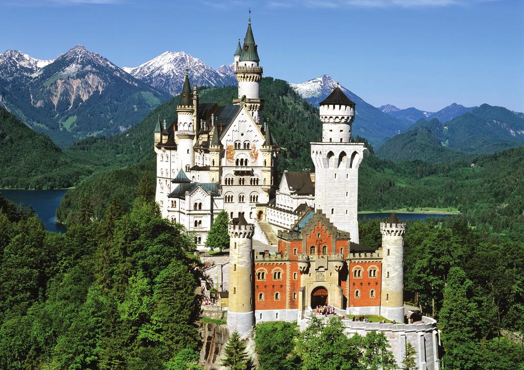 We see the fairy tale castle of Neuschwanstein in the Bavarian Alps on Day 7.