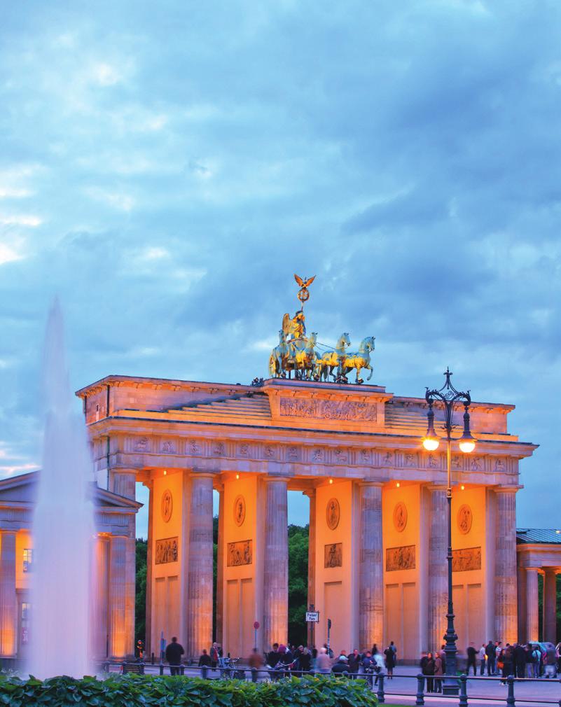 We get our first taste on this morning s tour featuring the Brandenburg Gate, the triumphal arch now a symbol of reunification; and the Neues Museum housing a collection of Egyptian artifacts,
