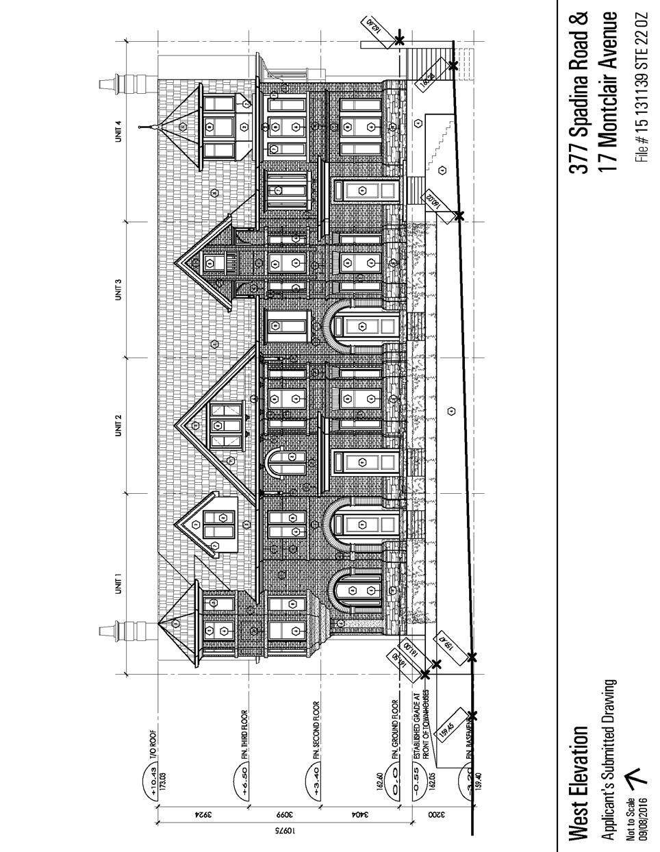Attachment 2: West Elevation (Townhouses) Staff