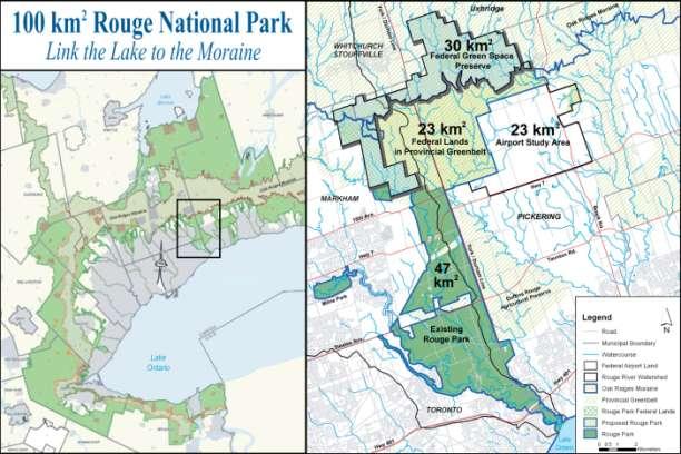 photo) the federal Green Space Preserve lands in Pickering (east of Townline