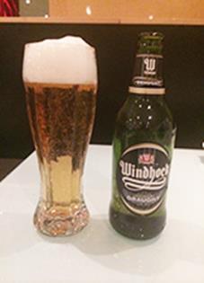 Namibian beer is famous and has become popular in South Africa. The most popular brand is named Windhoek, after the capital city (picture 4).