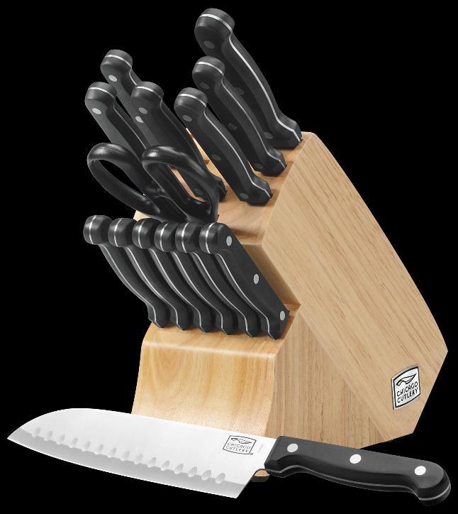 Essentials Chicago Cutlery Essentials provides a branded cutlery offering for the grocery and mass channels at an approachable price point, without sacrificing key