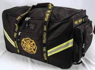 A. FIRE FIGHTER GEAR BAG A B u One of the biggest gear bags in the industry u Now available with wheels u Overall Size: 29"Lx16"Wx17"H u Main Compartment: