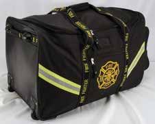 handle u Embroidered Maltese Cross logo, not screen printed u Larger bag than ANY competitors u Dimensions: 32"Lx18"Wx18"H BK201 BK200 Fire Fighter Gear Bag