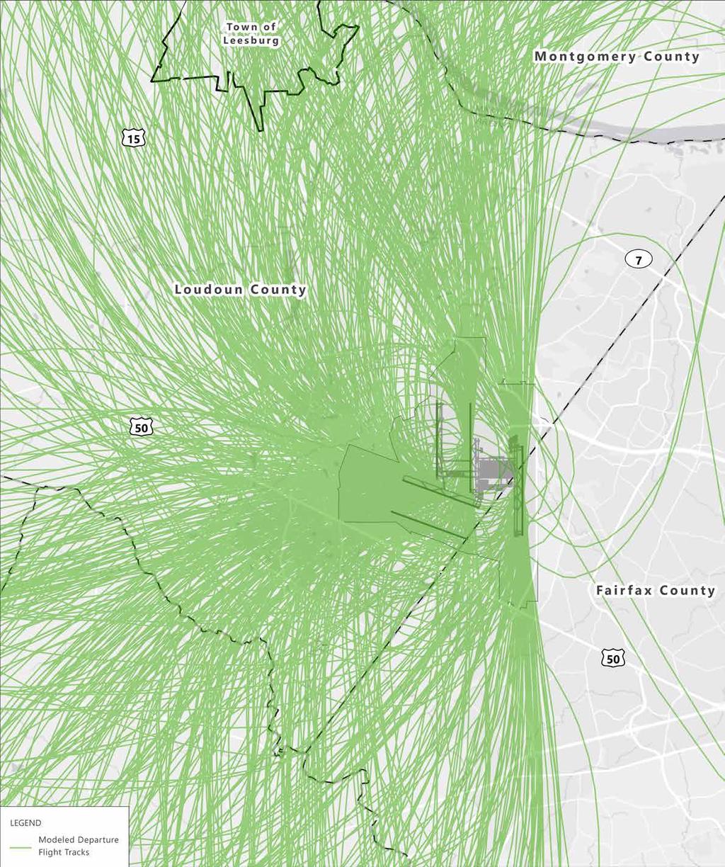 Five-Runway Airfield Noise Model Tracks Arrival Flight Paths Departure Flight Paths SOURCES: Esri, HERE, DeLorme, MapmyIndia, OpenStreetMap Contributors, and the GIS User