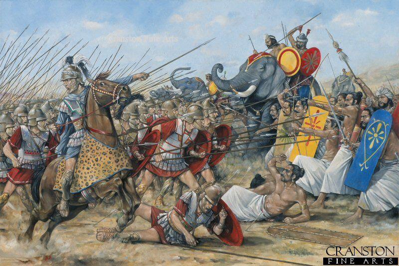 When Alexander the Great entered India his troops faced elephants on the battlefield for the