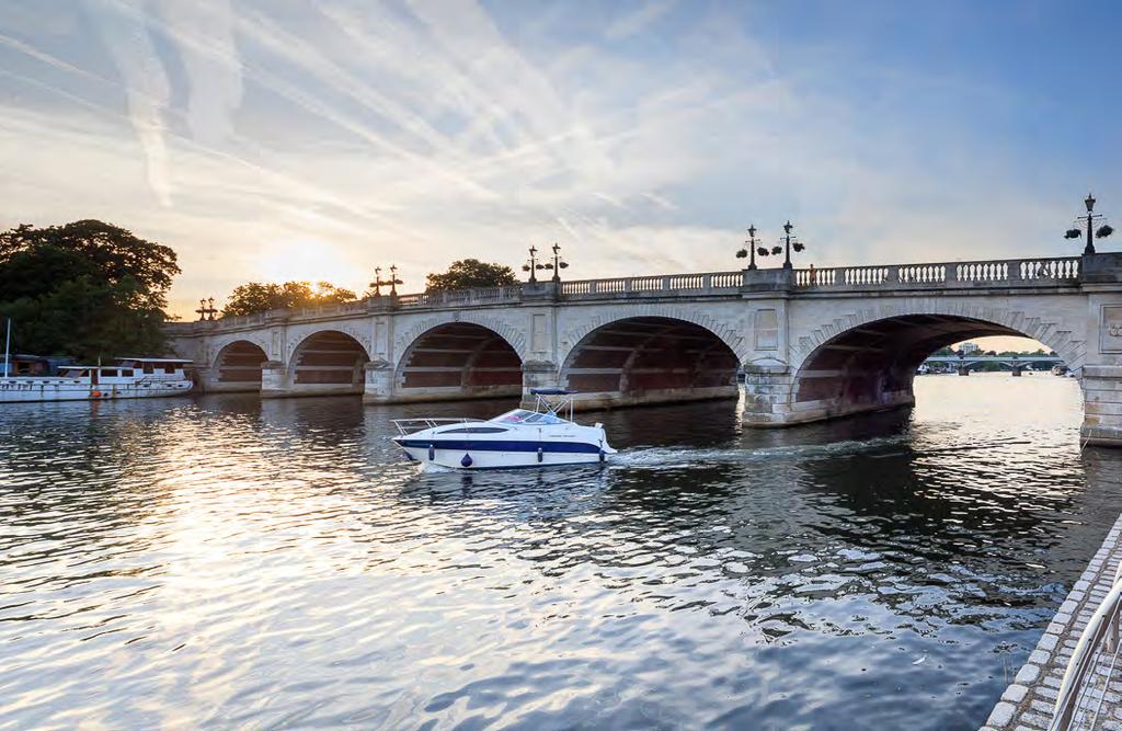 KINGSTON UPON THAMES Kingston is a thriving modern market town situated on the busy banks of the River