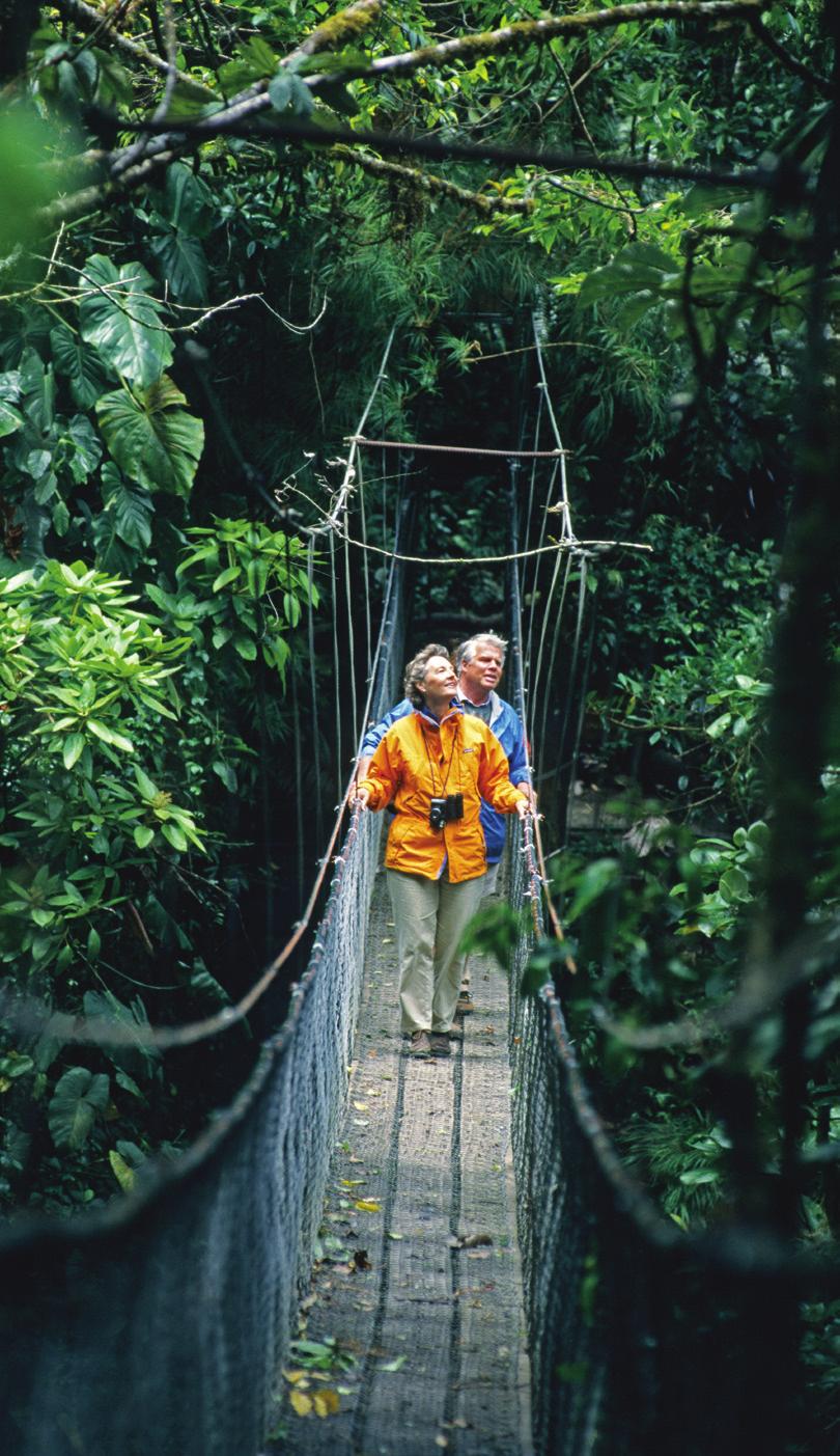 We transfer to the airport this morning for our return flights to the U.S. B Enjoy treetop rainforest views from Arenal s Sky Walk.