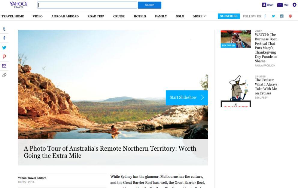 This allows US consumers to see that there is so much more to the NT beyond the known locations of Uluru and