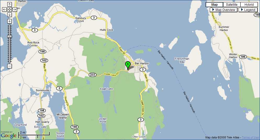 holes of championship golf in Maine. Just minutes from downtown Bar Harbor.