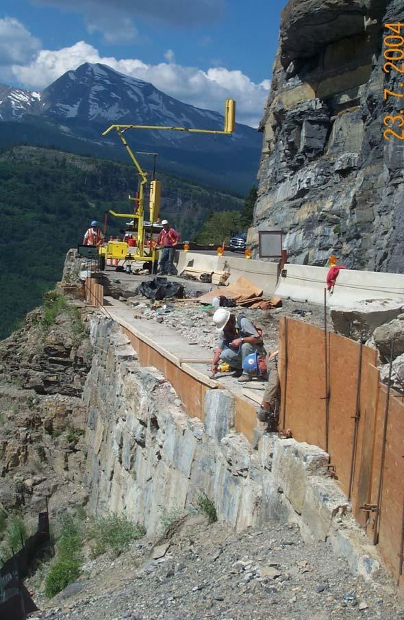 Going-to-the-Sun Road Rehabilitation 2007 and Beyond: summary 2007 Construction will begin between the Loop and Haystack and recent funding confirmation reassures sequencing the next several phases