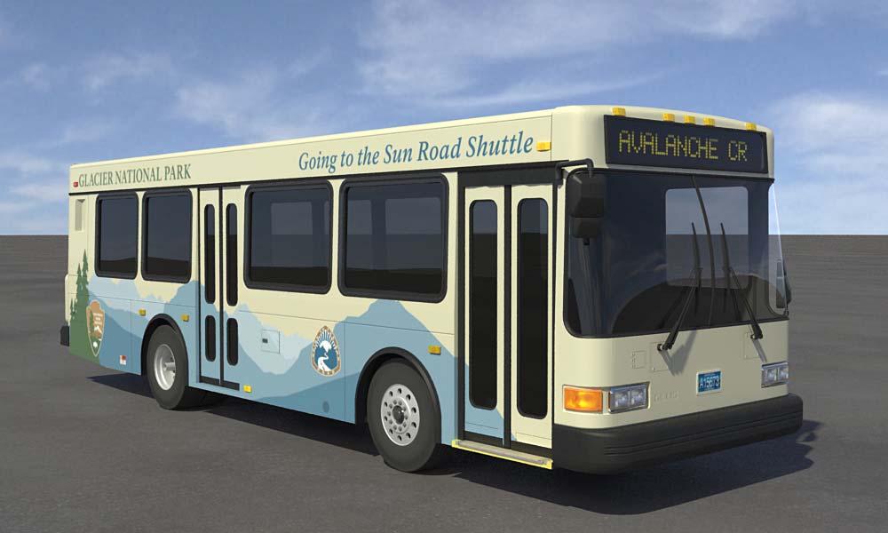 Going-to-the-Sun Road Mitigation: Transit Vehicles Alpine Route (2007) Dodge / Daimler