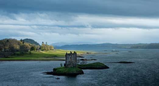Built in the 14th century, Castle Stalker is a rectangular tower with walls up to 9 foot thick.