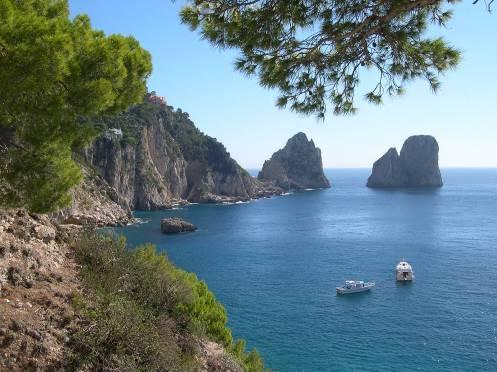 The best of the coastal scenery is on the southern side of the Sorrento Peninsula, the Amalfi Coast.
