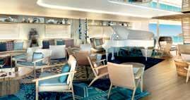 Exclusively Chartered, Five-Star mv Le Bougainville Blue Eye Lounge Deluxe Stateroom with Balcony Blue Eye The World's First Luxury Underwater Observatory!