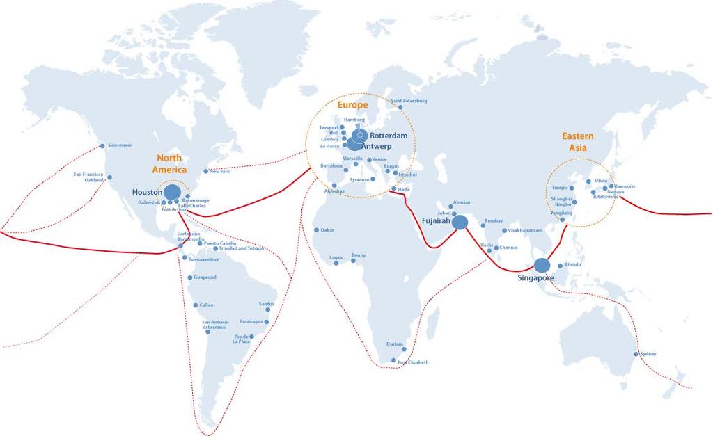 A SCZone Location & Connectivity Capitalizing on the strategic location of the Suez Canal Zone: A- Being in the heart of World Trade between Europe and the USA in the West and China, South East Asia