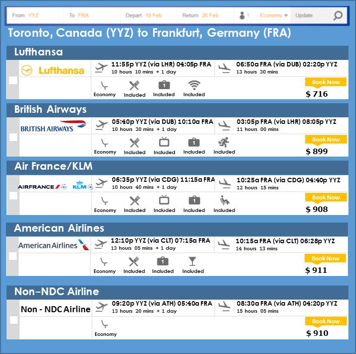 Here we see an example of a screenshot from an online travel agent