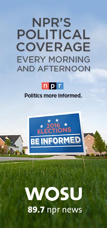 In the final month of Campaign 2016, WOSU TV, 89.7 NPR News and wosu.org will provide its viewers, listeners and users the unbiased information they need to make a decision on election day.