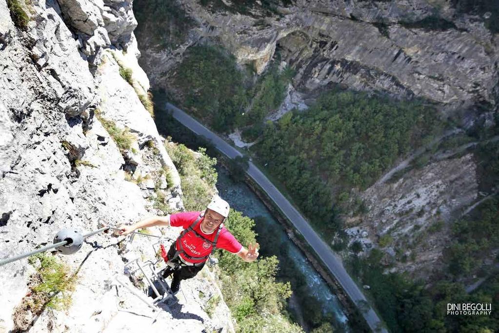 The idea of Via Ferrata partly came from making natural adventure accessible to more people. There were climbing routs but not enough climbers.